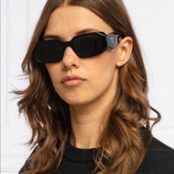 NEW PRADA Sunglasses PR17WS 1AB5S0 Black/Dark Grey Unisex - Picture 13 of 14